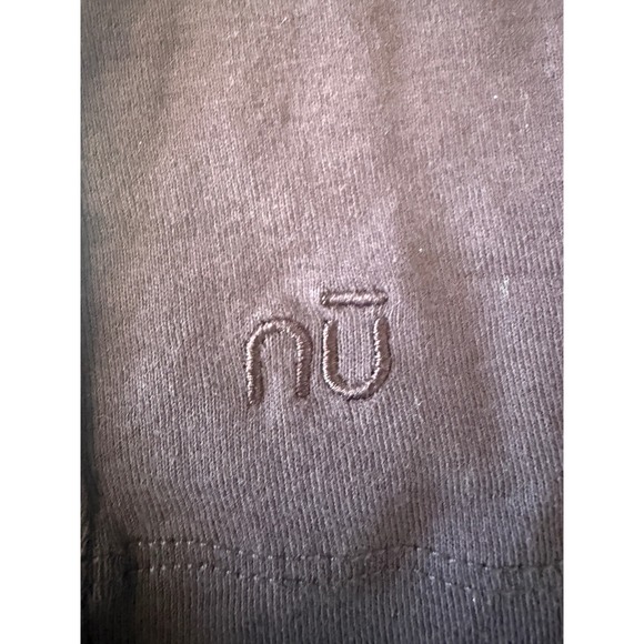 Nusport Womens Plum Burgundy 100% Cotton V-Neck Elbow Sleeve Tee Shirt Size S - Picture 3 of 3